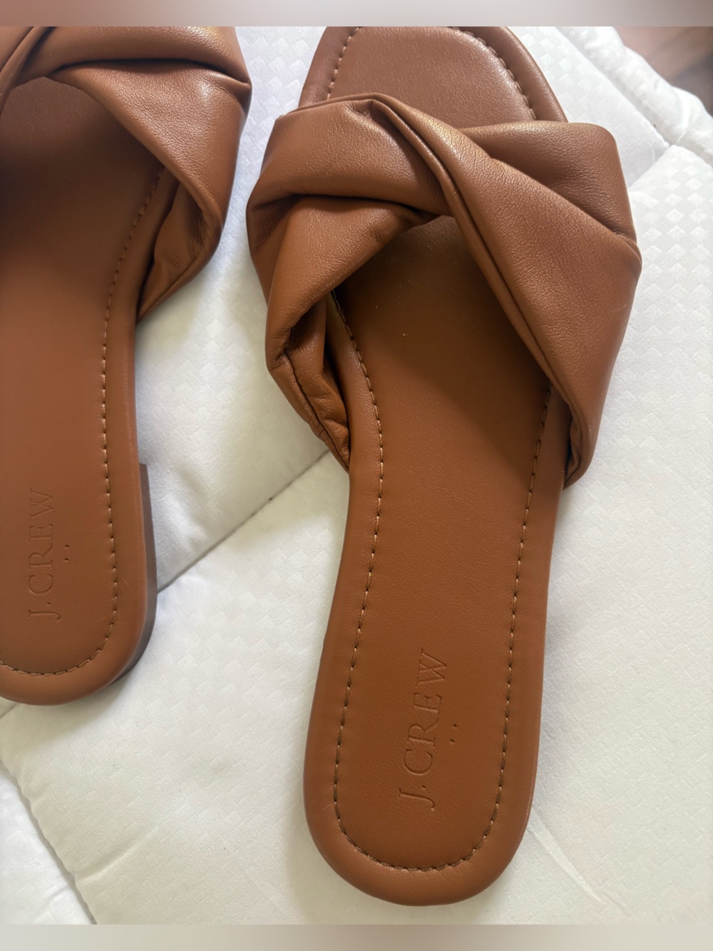J. Crew Brown Knotted Slide Sandals - Picture 2 of 3